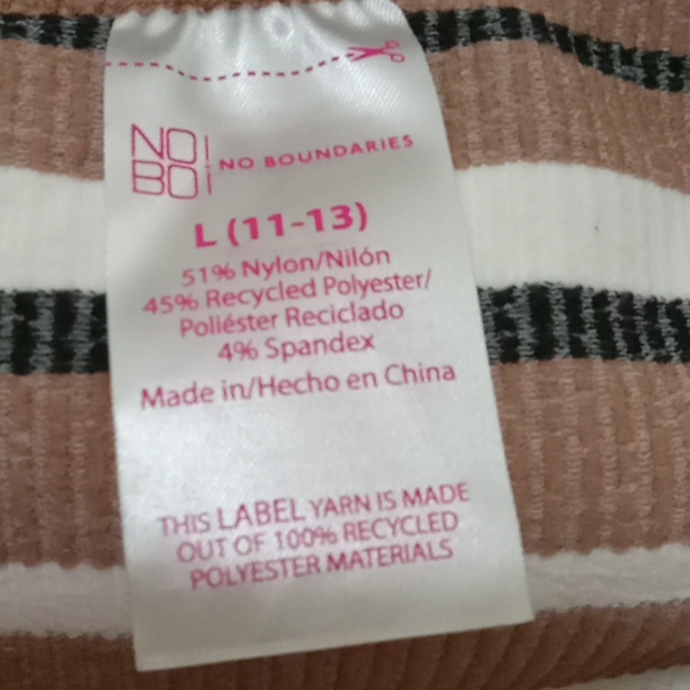 No Boundaries [NWOT] Brown, Black, and White Top - Picture 2 of 4